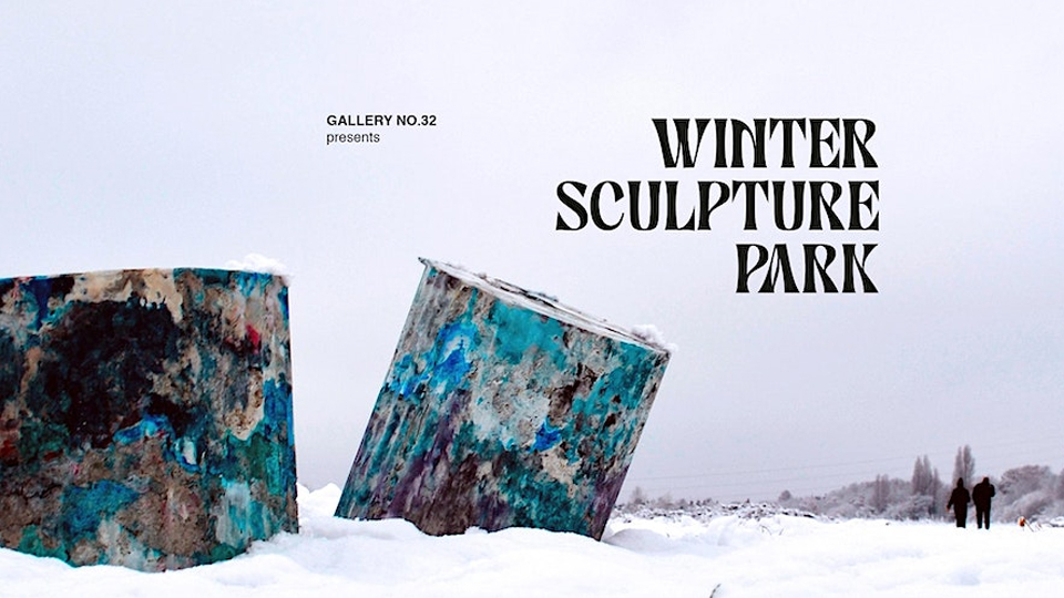 Winter Sculpture Park 2023 promotion poster